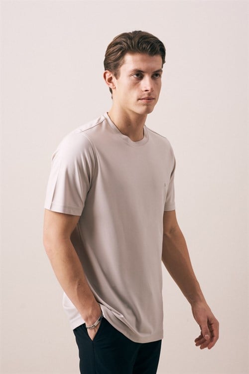 Wholesale Mens Beige T-Shirt