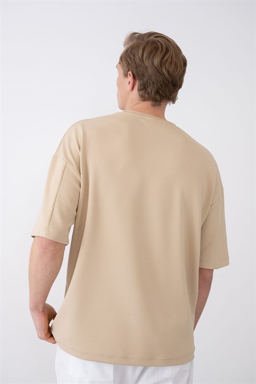 Wholesale Mens Beige T-Shirt