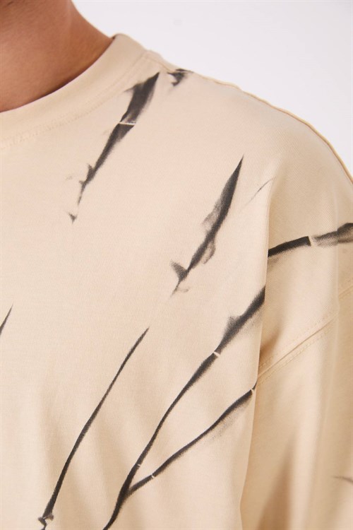 Wholesale Mens Beige T-Shirt 