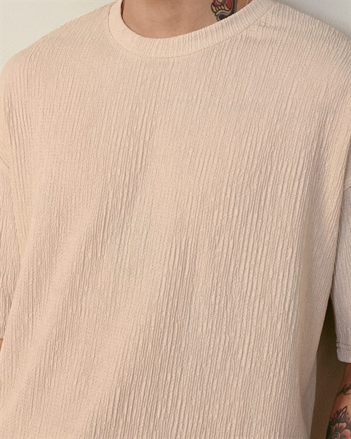 Wholesale Mens Beige T-Shirt
