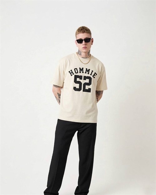 Wholesale Mens Beige T-Shirt 