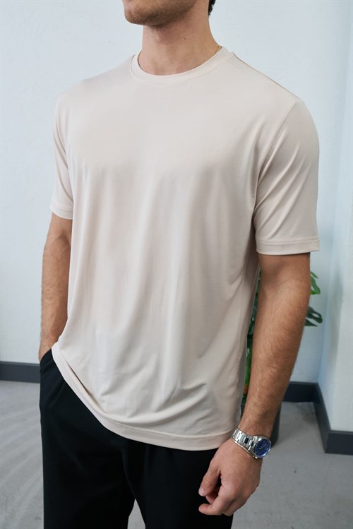 Wholesale Mens Beige T-Shirt