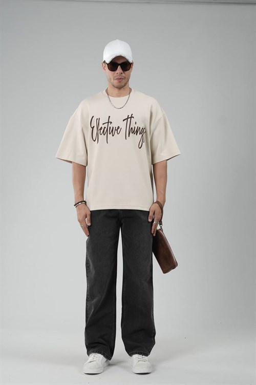 Wholesale Mens Beige T-Shirt