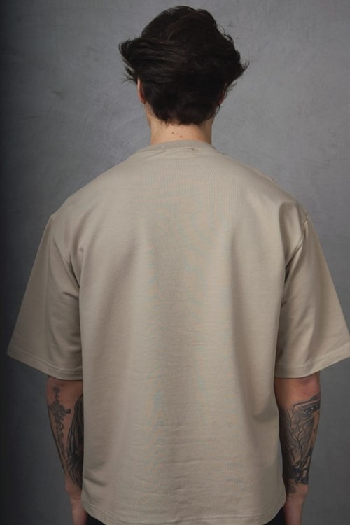 Wholesale Mens Beige T-Shirt
