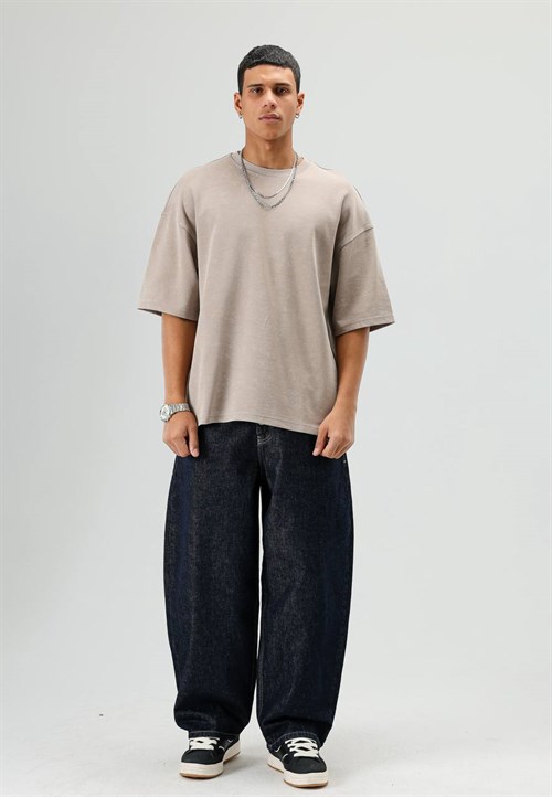 Wholesale Mens Beige T-Shirt