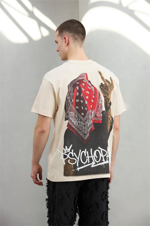 Wholesale Mens Beige T-Shirt