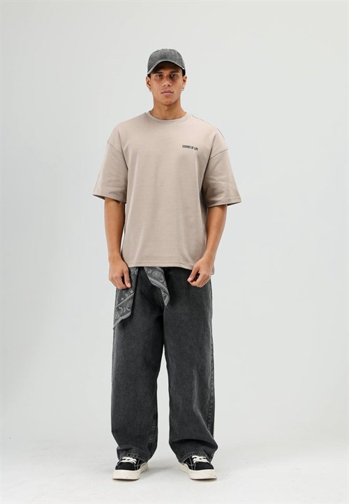 Wholesale Mens Beige T-Shirt