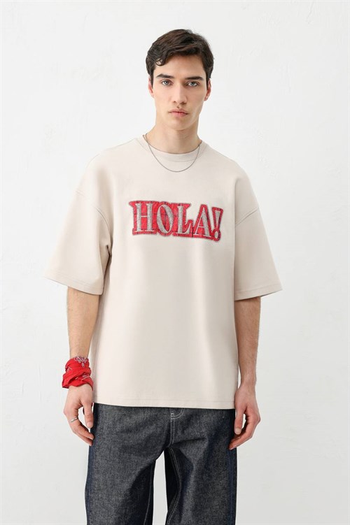 Wholesale Mens Beige T-Shirt