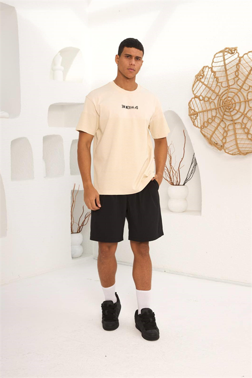 Wholesale Mens Beige T-Shirt