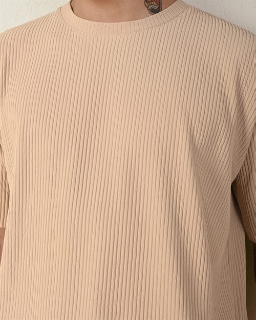 Wholesale Mens Beige T-Shirt