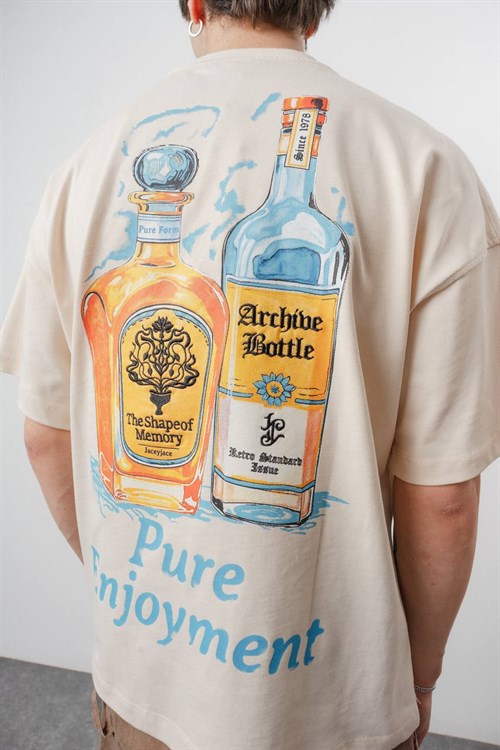 Wholesale Mens Beige T-Shirt