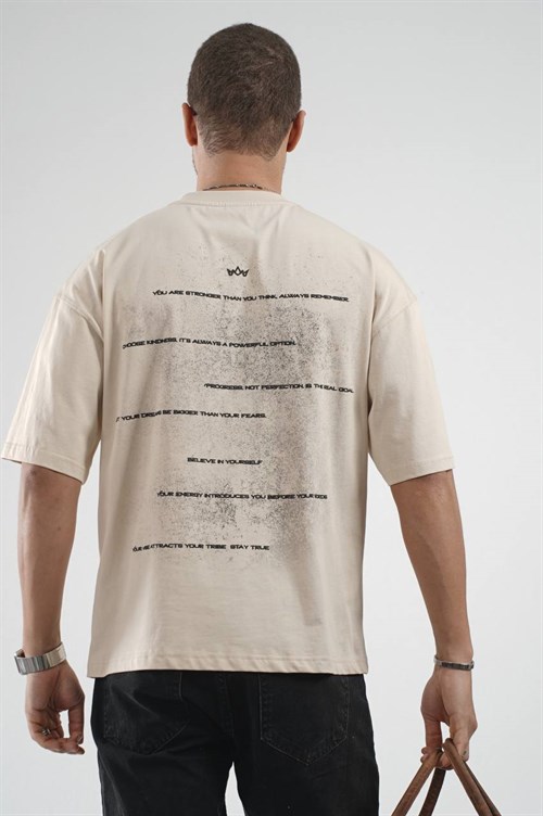 Wholesale Mens Beige T-Shirt