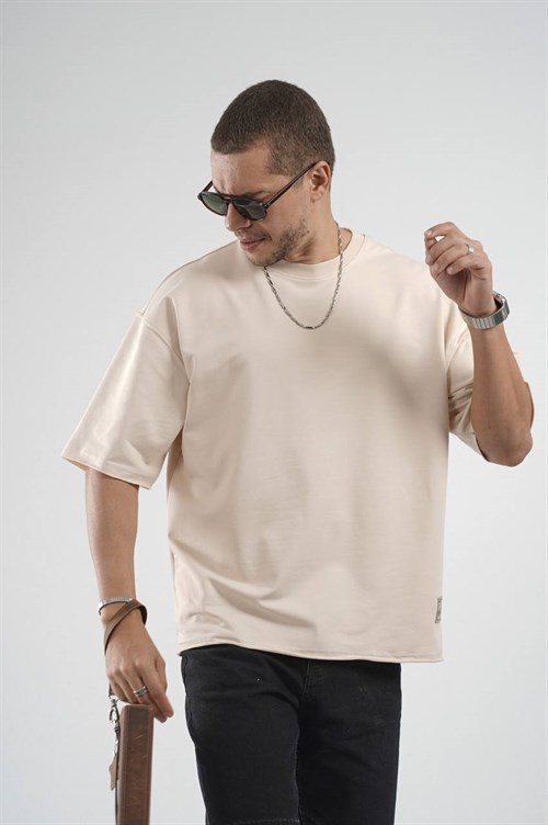 Wholesale Mens Beige T-Shirt
