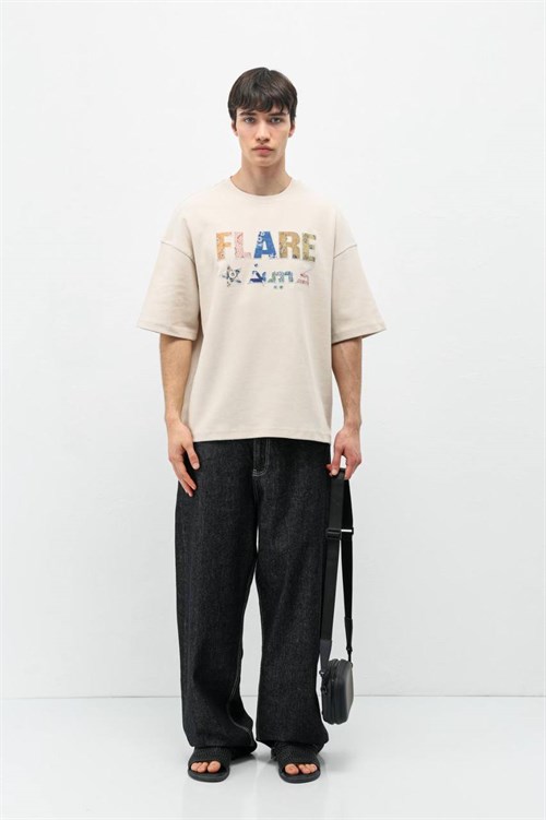 Wholesale Mens Beige T-Shirt