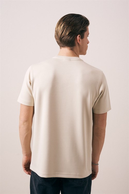 Wholesale Mens Beige T-Shirt