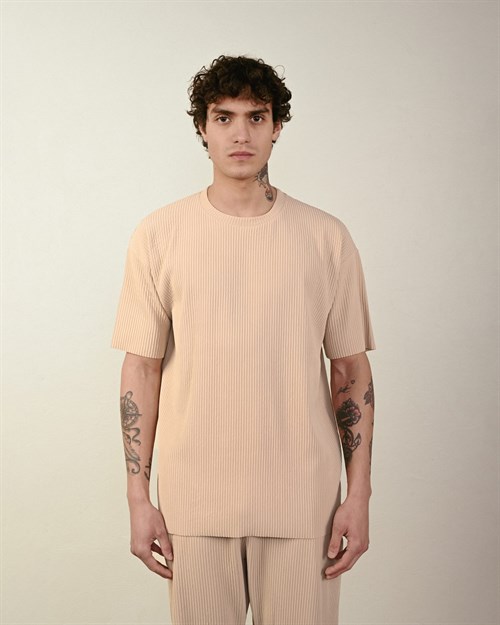Wholesale Mens Beige T-Shirt