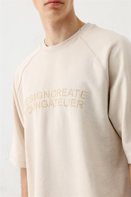 Wholesale Mens Beige T-Shirt