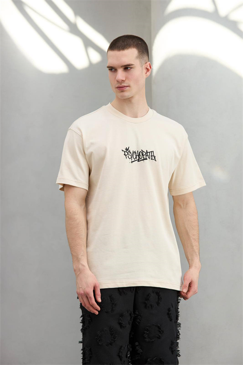 Wholesale Mens Beige T-Shirt
