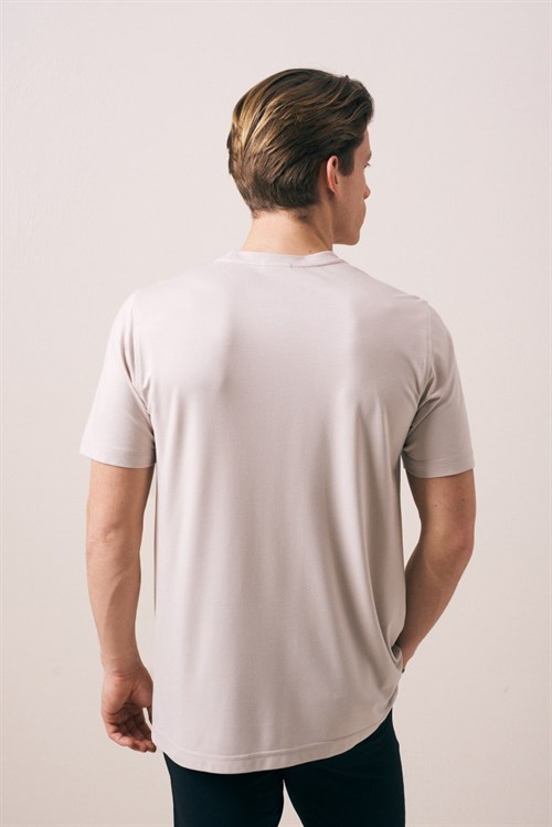 Wholesale Mens Beige T-Shirt