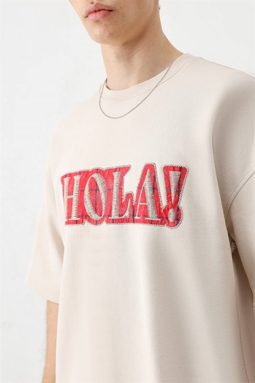 Wholesale Mens Beige T-Shirt