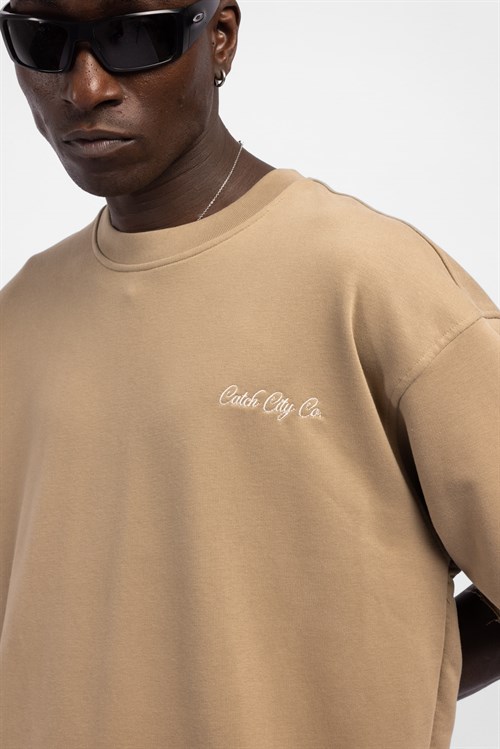 Wholesale Mens Beige T-shirt