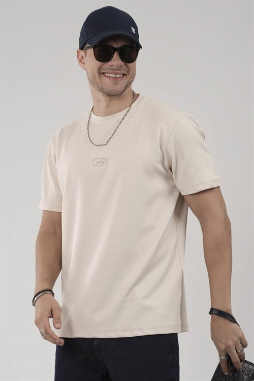 Wholesale Mens Beige T-Shirt