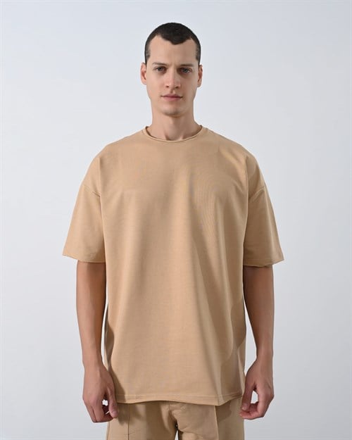 Wholesale Mens Beige T-Shirt