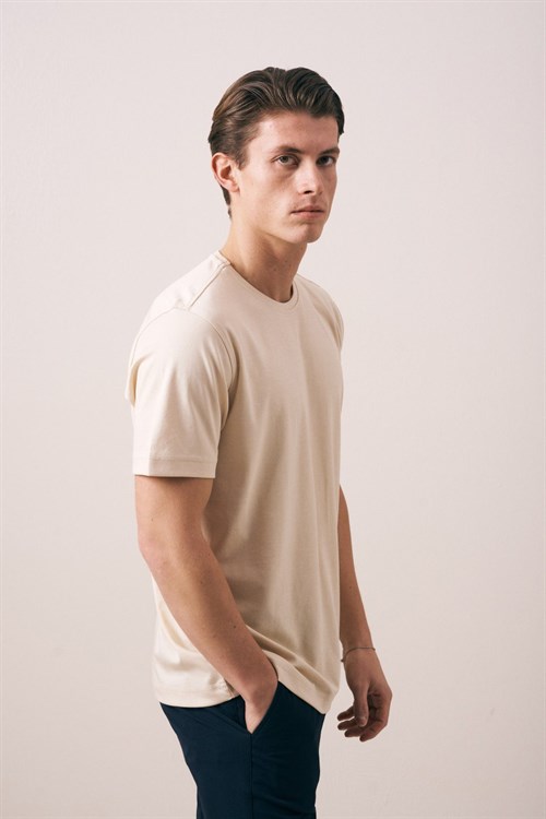 Wholesale Mens Beige T-Shirt