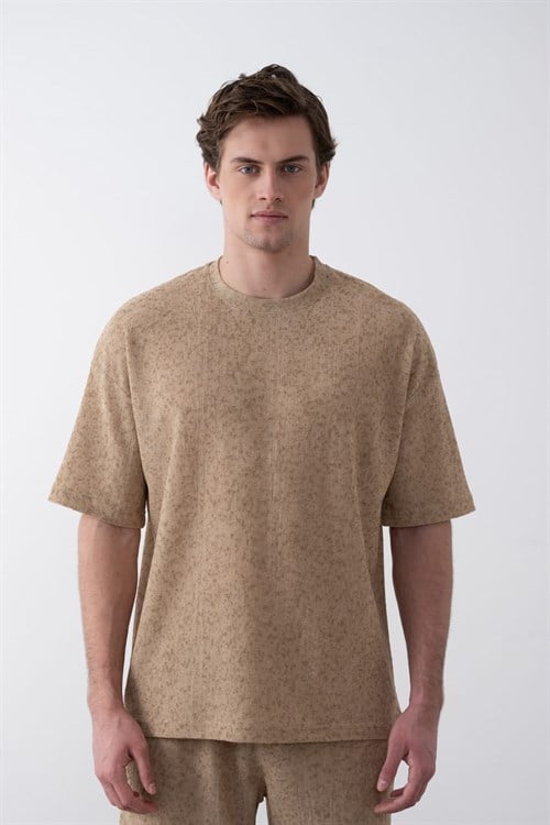 Wholesale Mens Beige T-Shirt