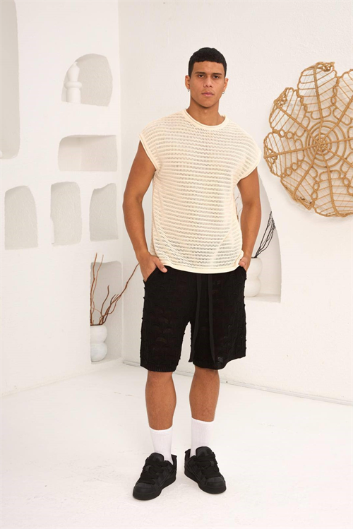 Wholesale Mens Beige T-Shirt