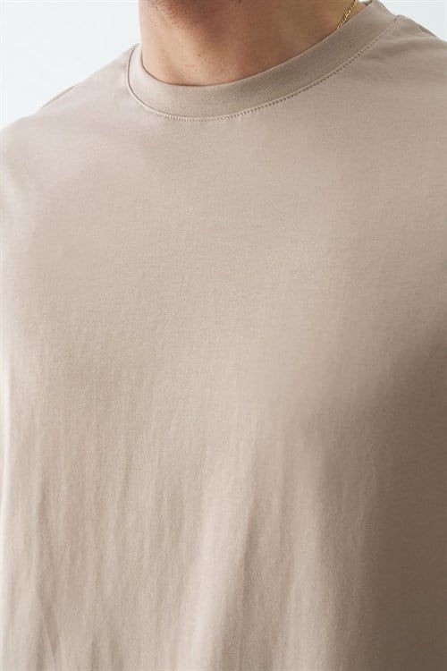 Wholesale Mens Beige T-Shirt