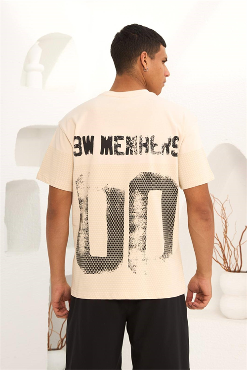 Wholesale Mens Beige T-Shirt
