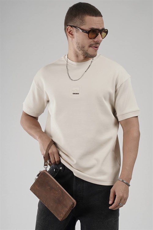 Wholesale Mens Beige T-Shirt
