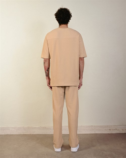 Wholesale Mens Beige T-Shirt