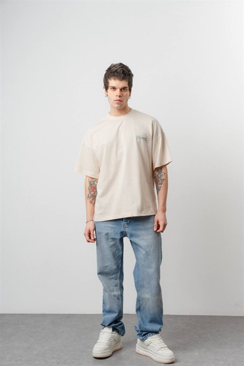 Wholesale Mens Beige T-Shirt