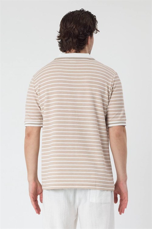 Wholesale Mens Beige T-Shirt