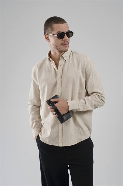 Wholesale Mens Beige T-Shirt
