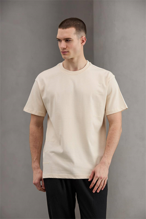 Wholesale Mens Beige T-Shirt