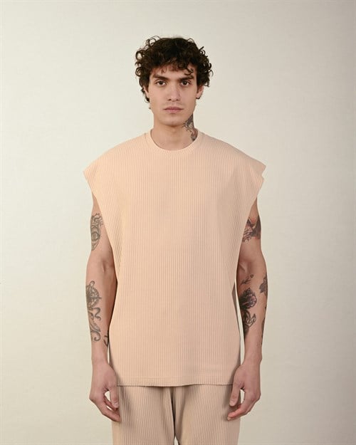 Wholesale Mens Beige T-Shirt