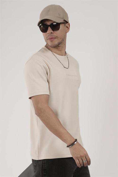 Wholesale Mens Beige T-Shirt