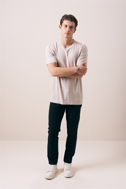 Wholesale Mens Beige T-Shirt