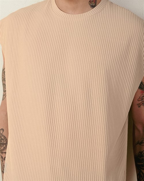 Wholesale Mens Beige T-Shirt