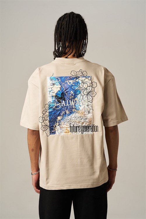 Wholesale Mens Beige T-Shirt