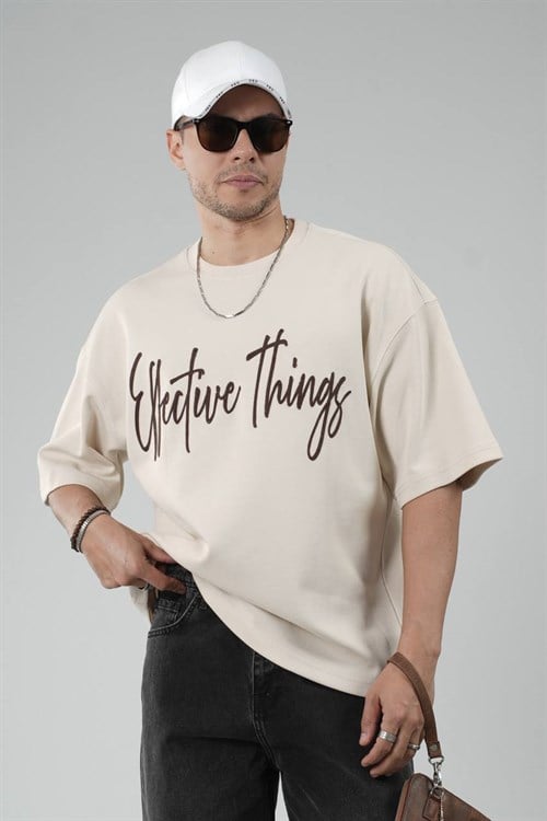Wholesale Mens Beige T-Shirt