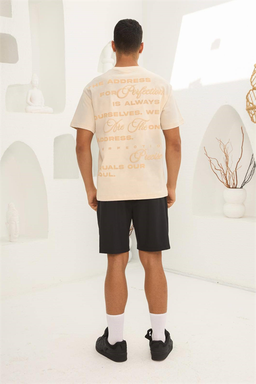 Wholesale Mens Beige T-Shirt