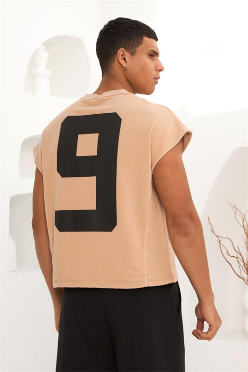 Wholesale Mens Beige T-Shirt