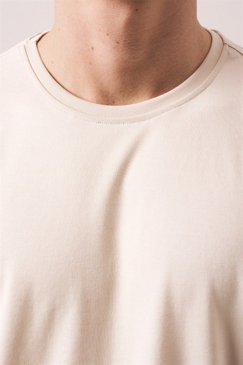 Wholesale Mens Beige T-Shirt
