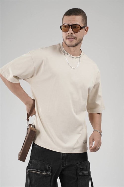 Wholesale Mens Beige T-Shirt