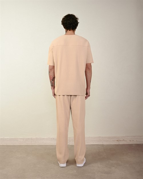 Wholesale Mens Beige T-Shirt