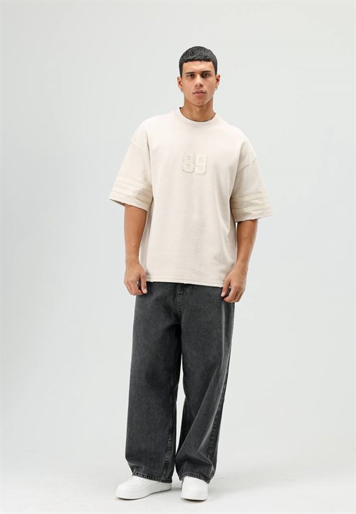 Wholesale Mens Beige T-Shirt